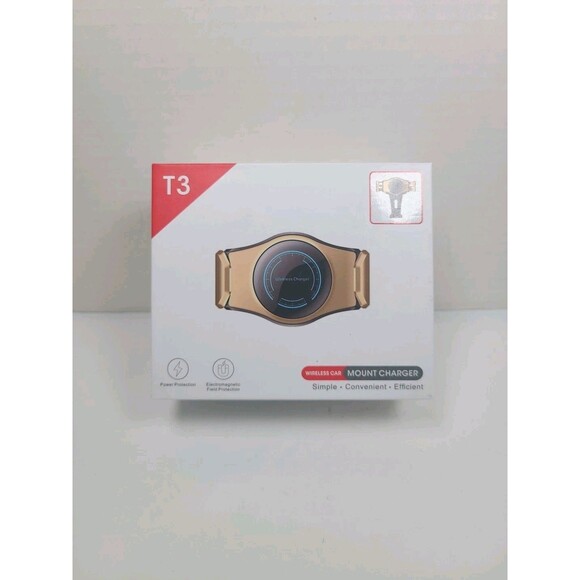 Wireless Car Charger & mount Qi Fast Charging  Clamping Air Vent BLACK - Picture 1 of 7